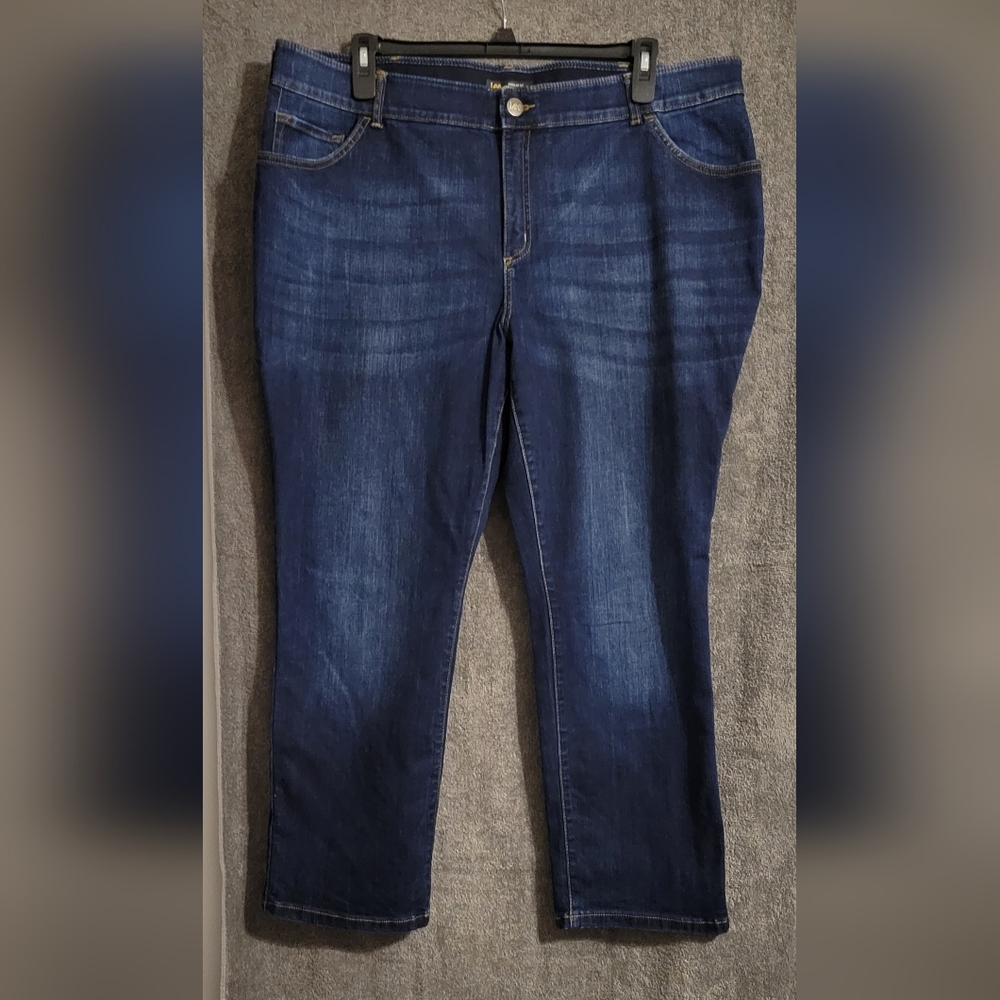 Women's Lee jeans, dark blue, 24W Petite
